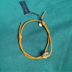 Marc Marc Jacobs Flouro Orange Cord Adj Friendship Bracelet NWT Ret $38